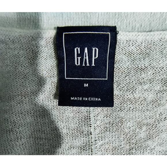 Gap Lightweight V-Neck Long Sleeve Tunic Sweater, Pale Aqua, Size M - Picture 4 of 5